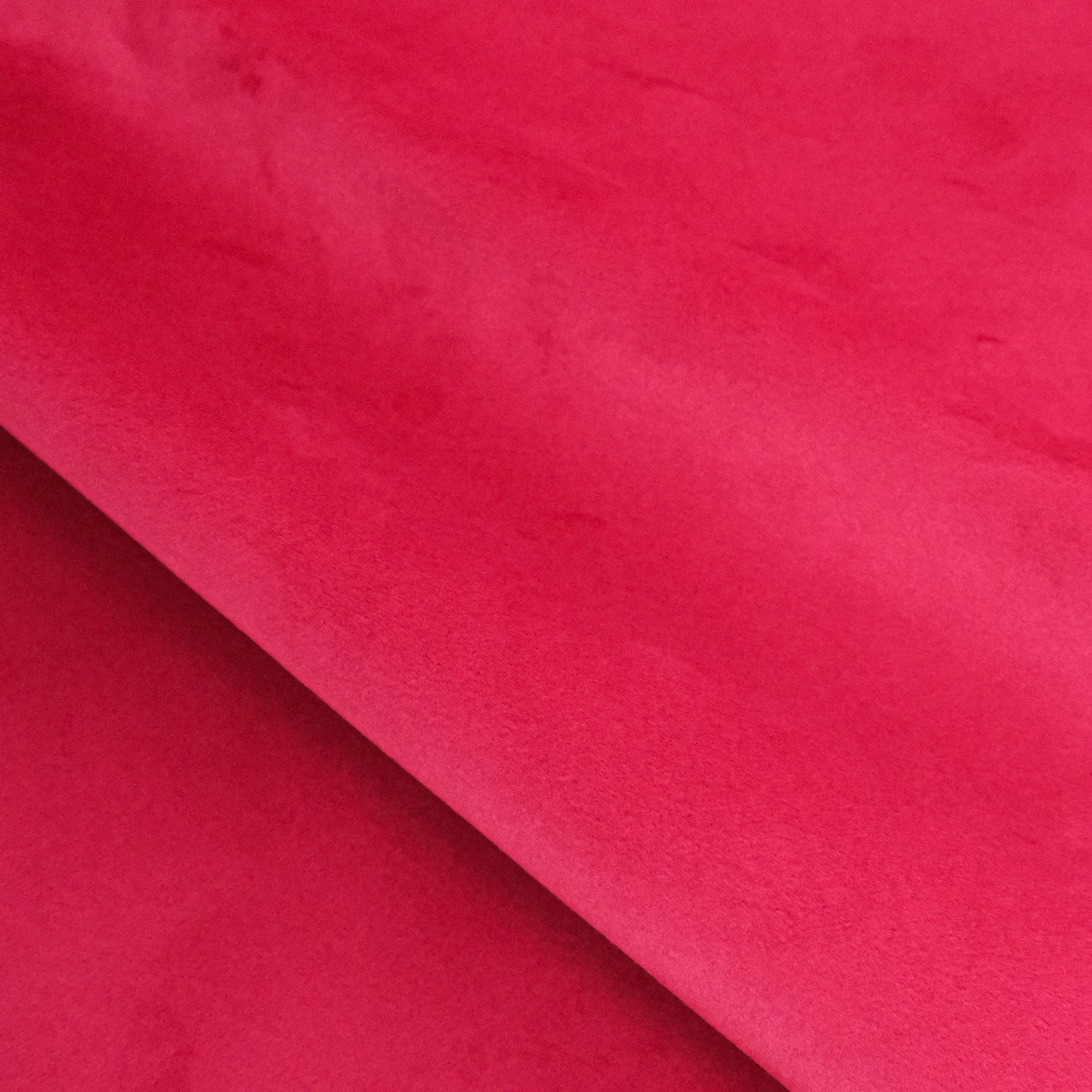Velours Lisse Epais Rouge Foncé - Maison Klem